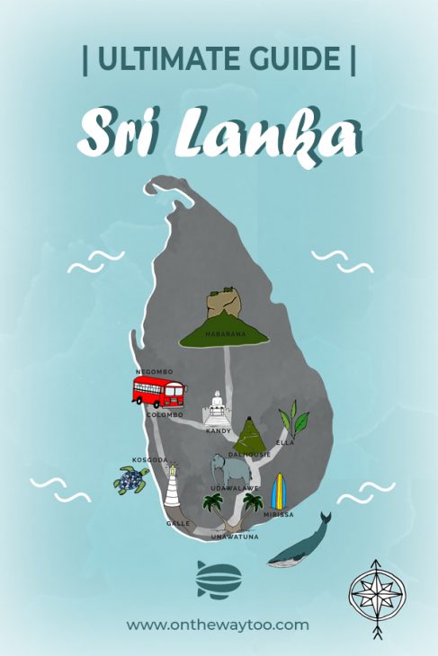 Sri Lanka route map