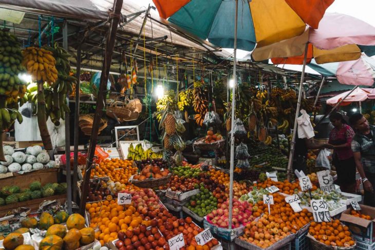 Sri Lanka Kandy fruit market