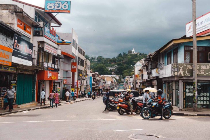 Sri Lanka Kandy busy street